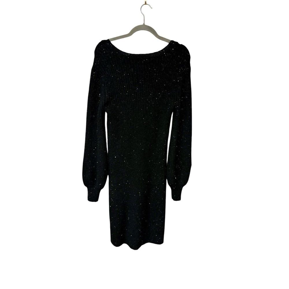 Nina Leonard Sparkly Sequin Sweater Dress Purple Women's Size Largeβ